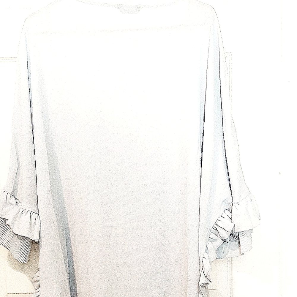 Baby blue gorgeous  high low shirt